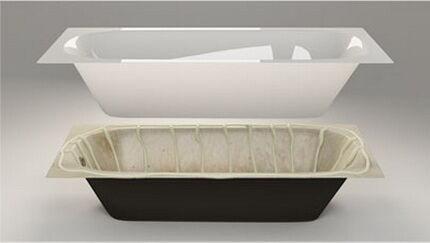 Restoration of a cast iron bathtub