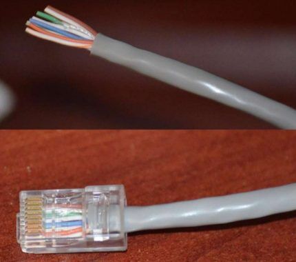 تكوين موصل RJ-45 