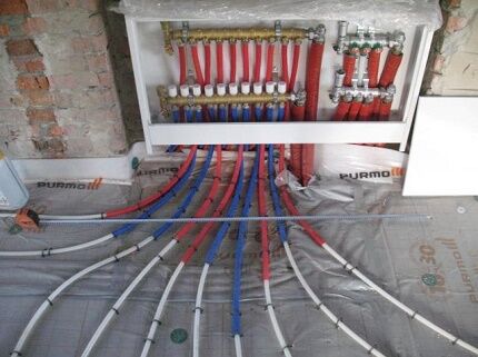 Radiant heating distribution 