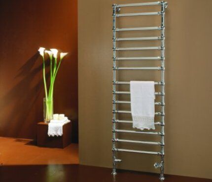 Floor heated towel rail 