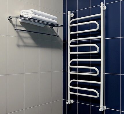 Steel heated towel rail