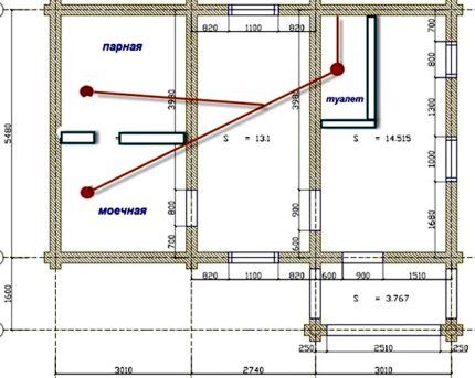 Opcija plana s linijom polaganja