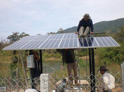 Assembly and installation of solar panel