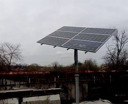 Solarna baterija u oblačnom vremenu