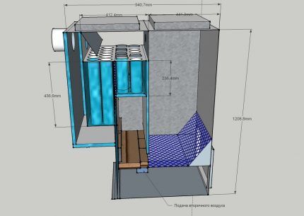 Boiler according to Belyaev’s scheme