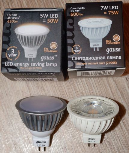 مصابيح غاوس LED