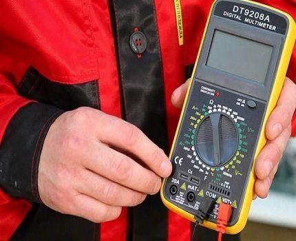 Multimeter for testing