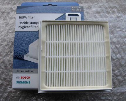 Filter for Bosch vacuum cleaner