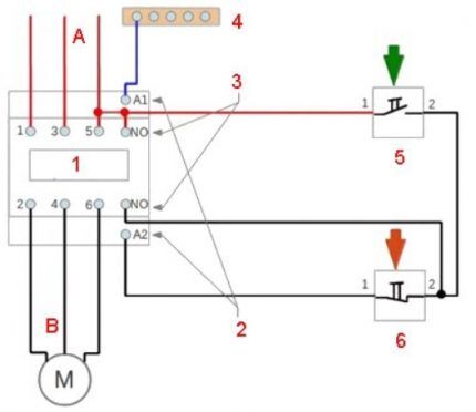 Dijagram spajanja elektromagnetskog pokretača