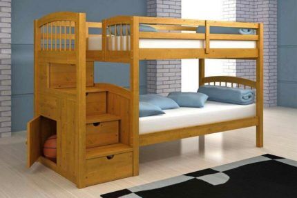 Bunk bed with drawers