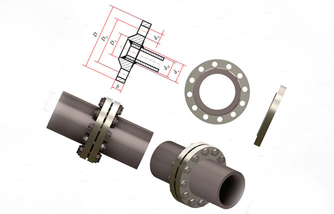 Flange pipe connection method